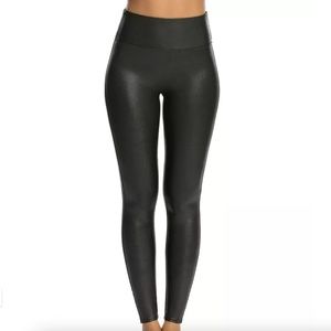 Spanx Faux Leather Leggings Black Size Small